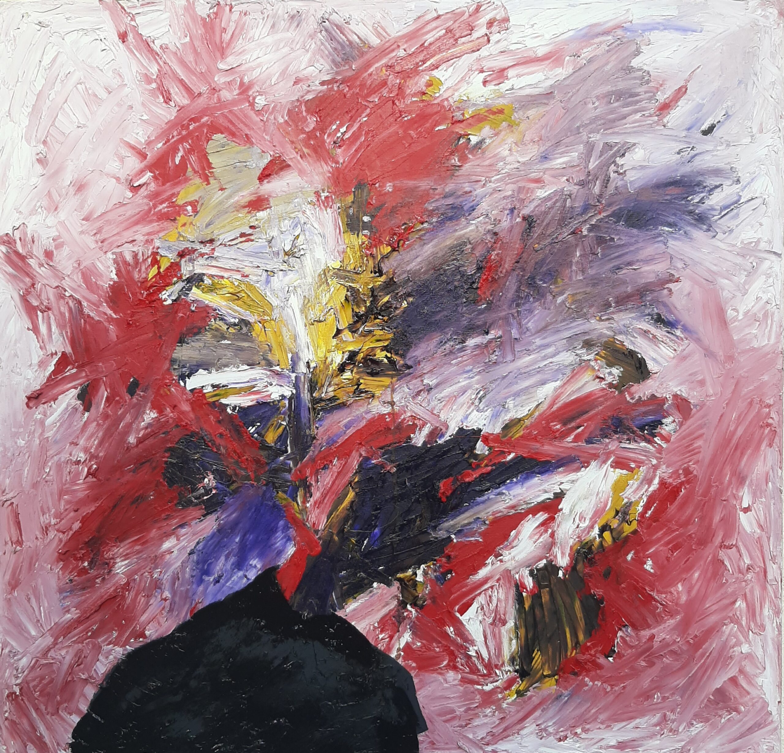 Painting by Fadi Elchamaa, Innominate #1103, 2020.