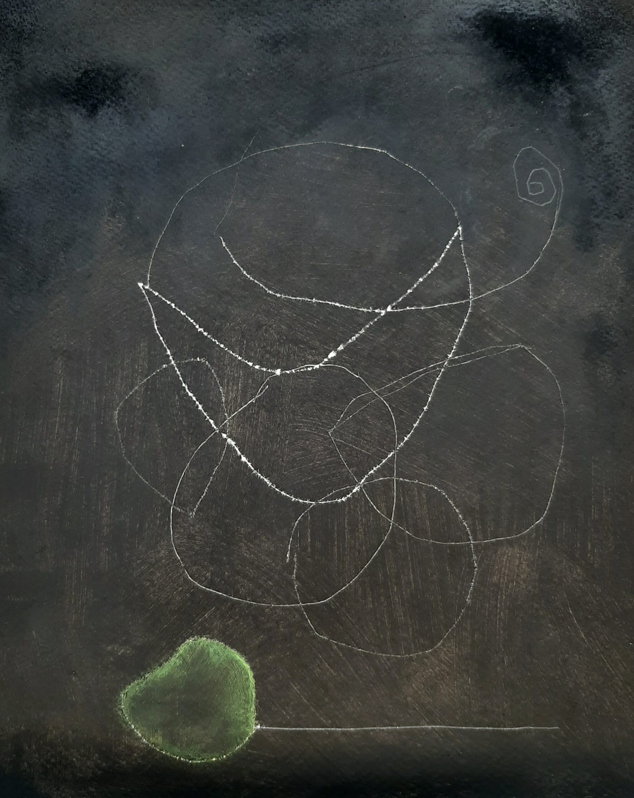 Painting by Fadi Elchamaa, Innominate #4271, 2021.