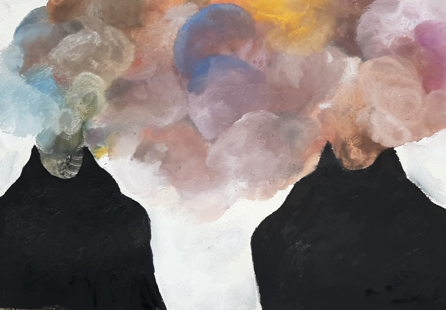 Painting by Fadi Elchamaa, Innominate #919, 2020.
