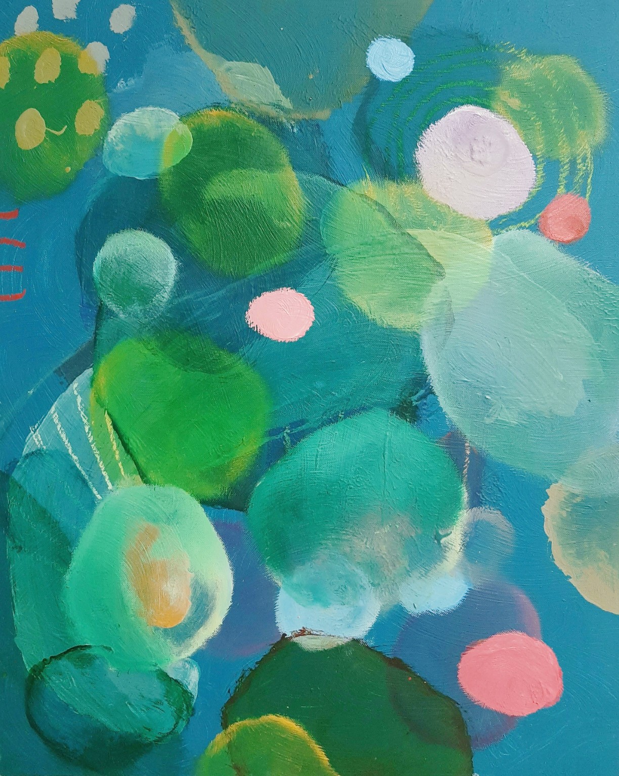 Painting by Fadi Elchamaa, Innominate #2687, 2020.