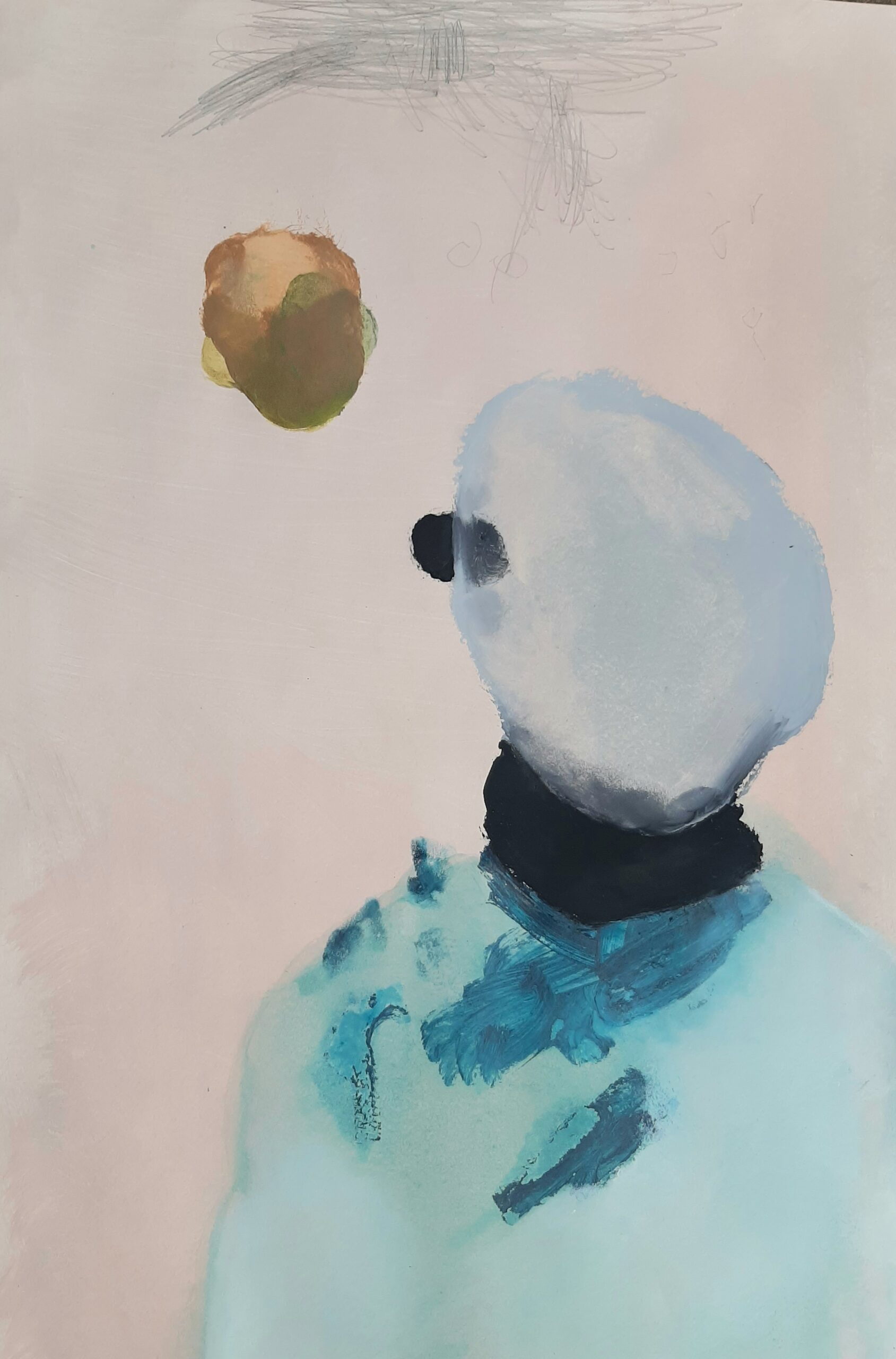 Painting by Fadi Elchamaa, Innominate #4153, 2021.