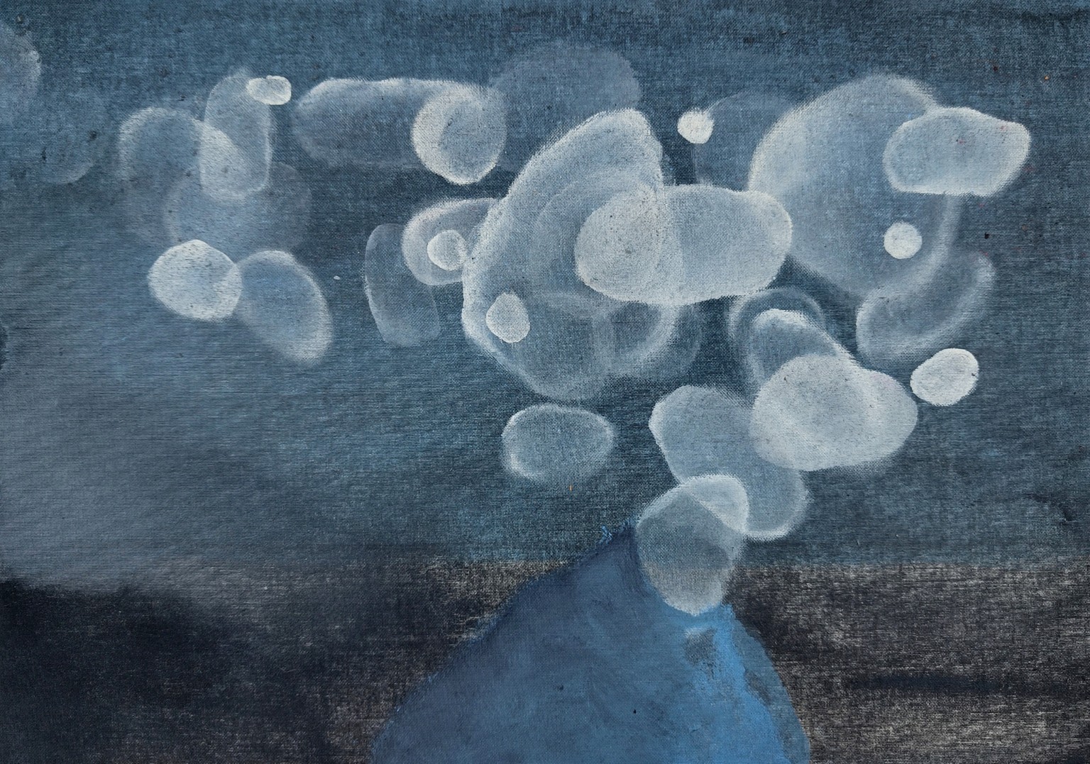 Painting by Fadi Elchamaa, Innominate #11887, 2023.