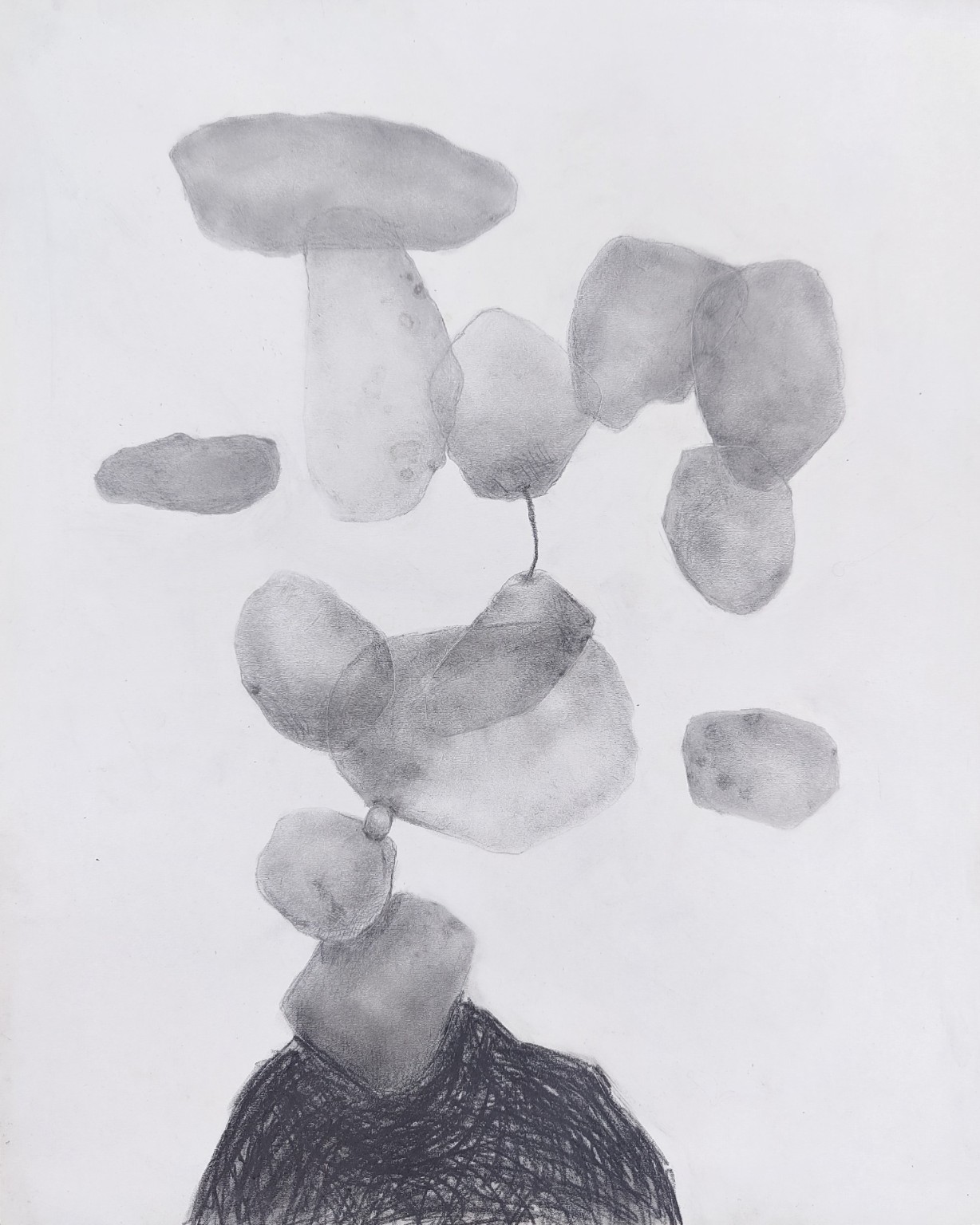 Painting by Fadi Elchamaa, Innominate #11923, 2023.