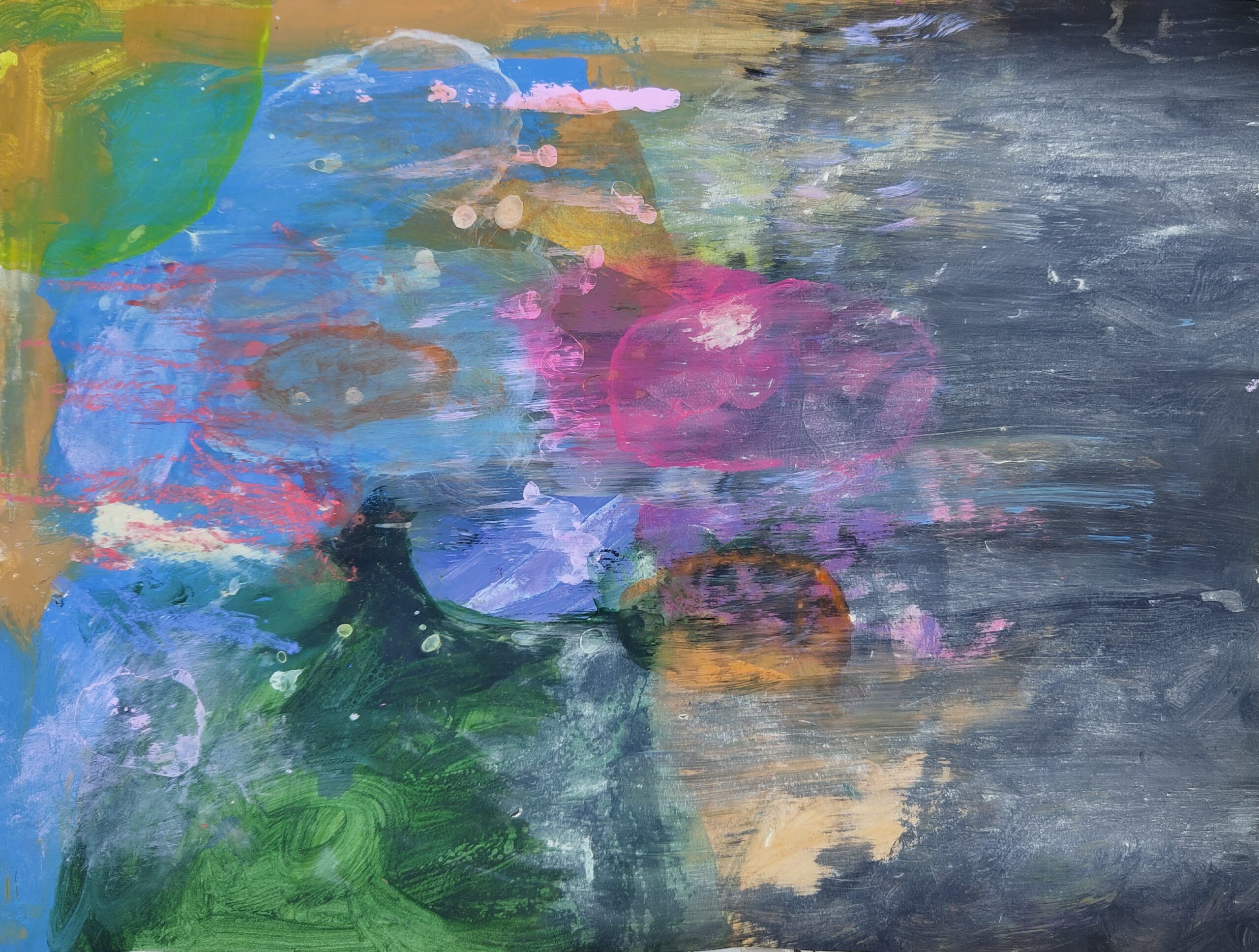 Painting by Fadi Elchamaa, Innominate #12071/a, 2023.
