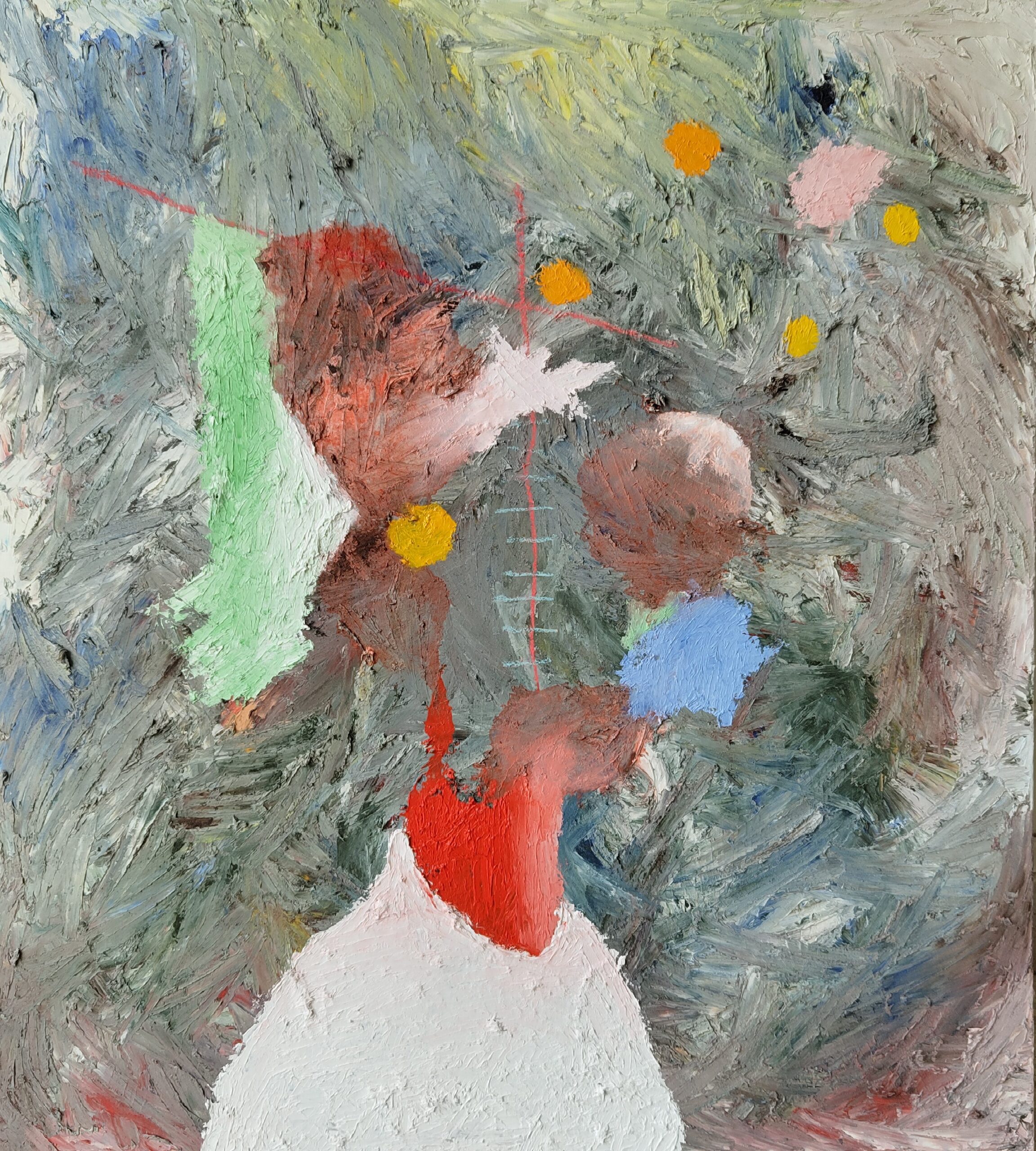 Painting by Fadi Elchamaa, Innominate #12569, 2024.