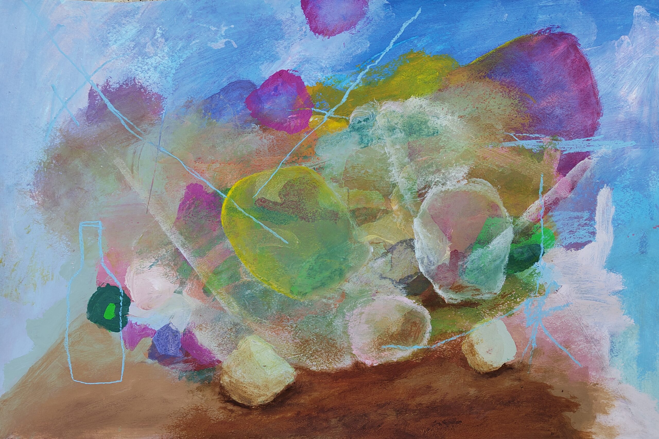 Painting by Fadi Elchamaa, Innominate #14947, 2024.