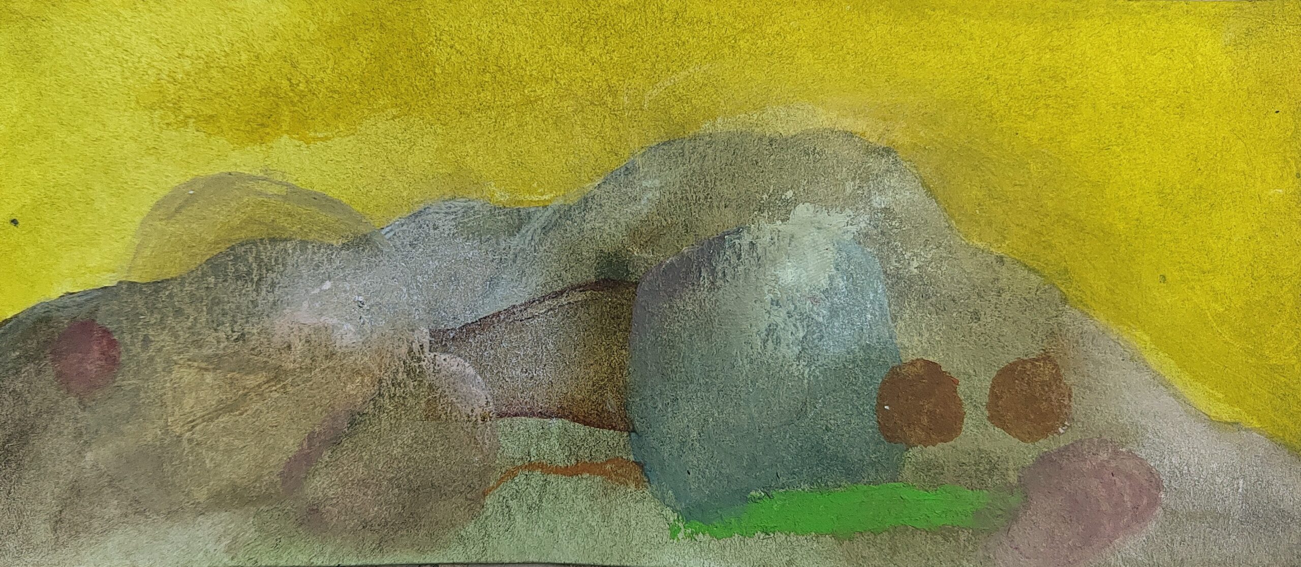 Painting by Fadi Elchamaa, Innominate #17551/b, 2025.