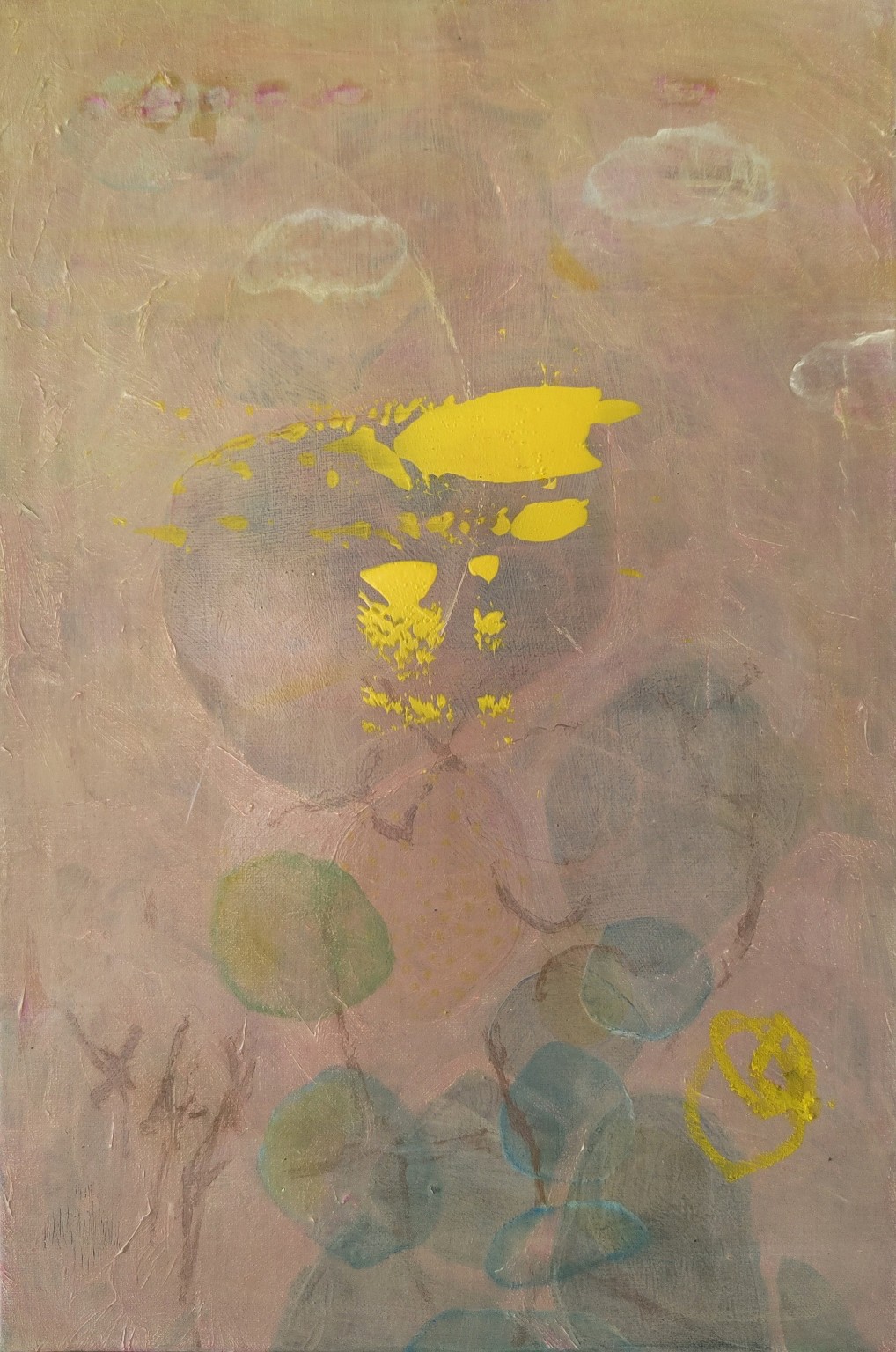 Painting by Fadi Elchamaa, Innominate #18451, 2025.