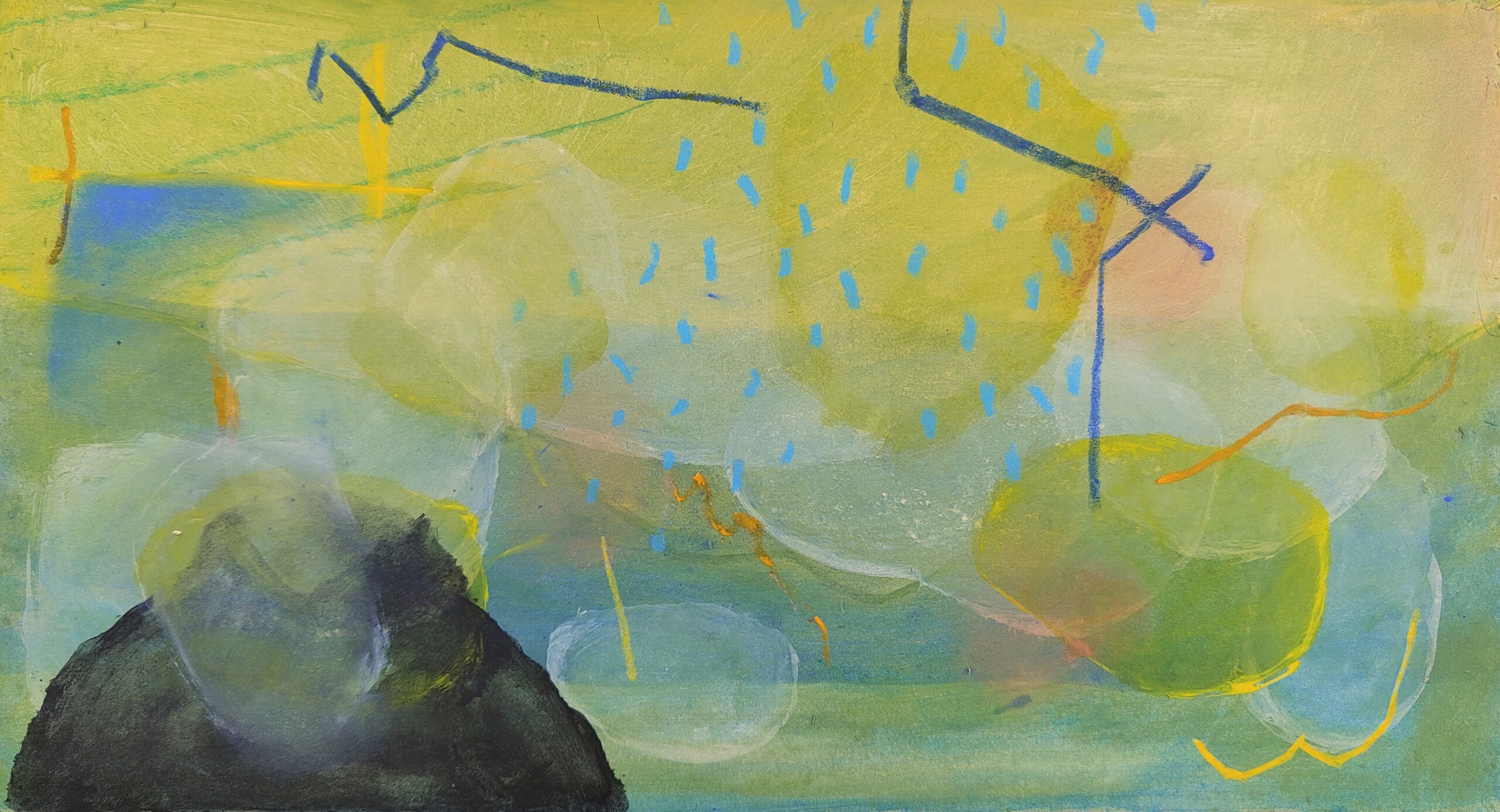 Painting by Fadi Elchamaa, Innominate #11149, 2023.