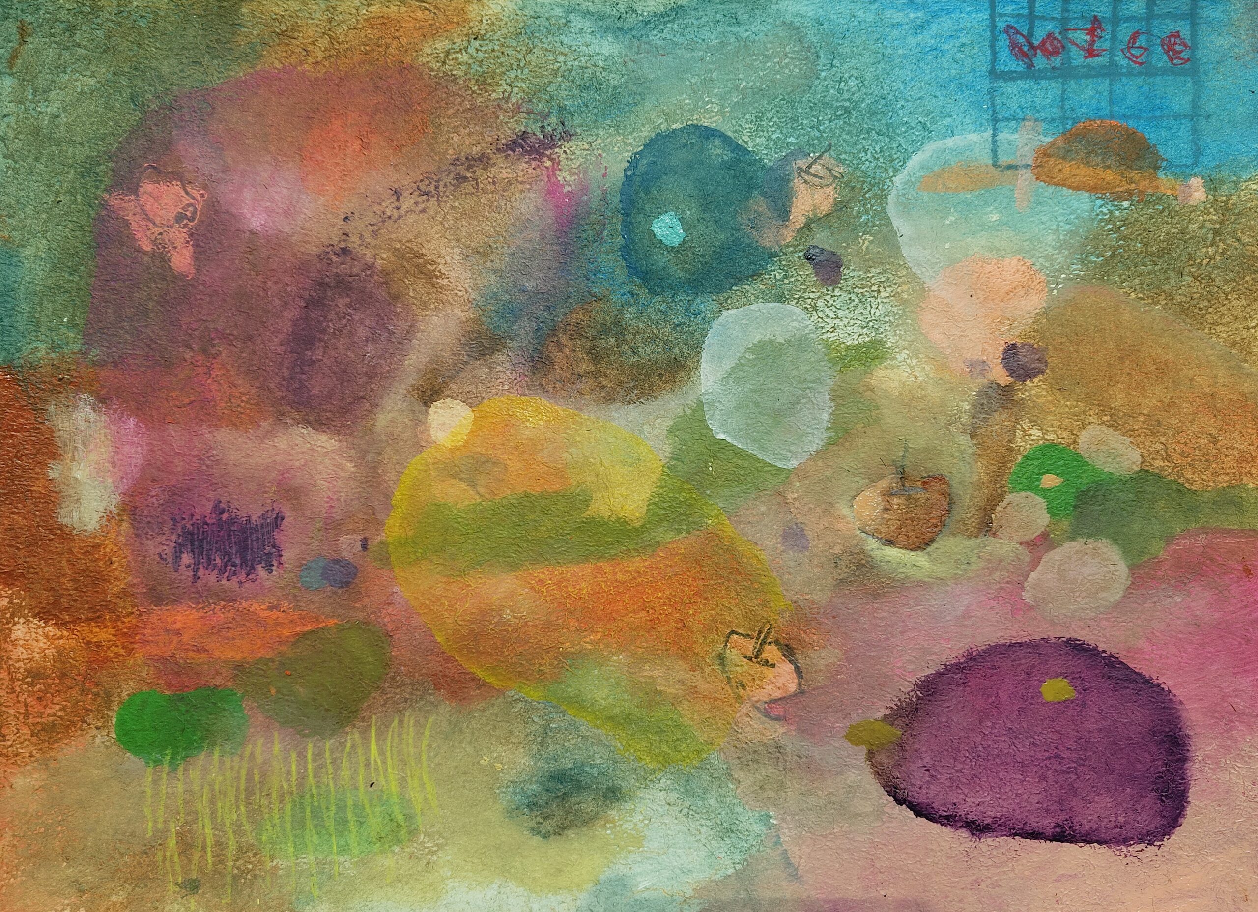 Painting by Fadi Elchamaa, Innominate #12703, 2024.