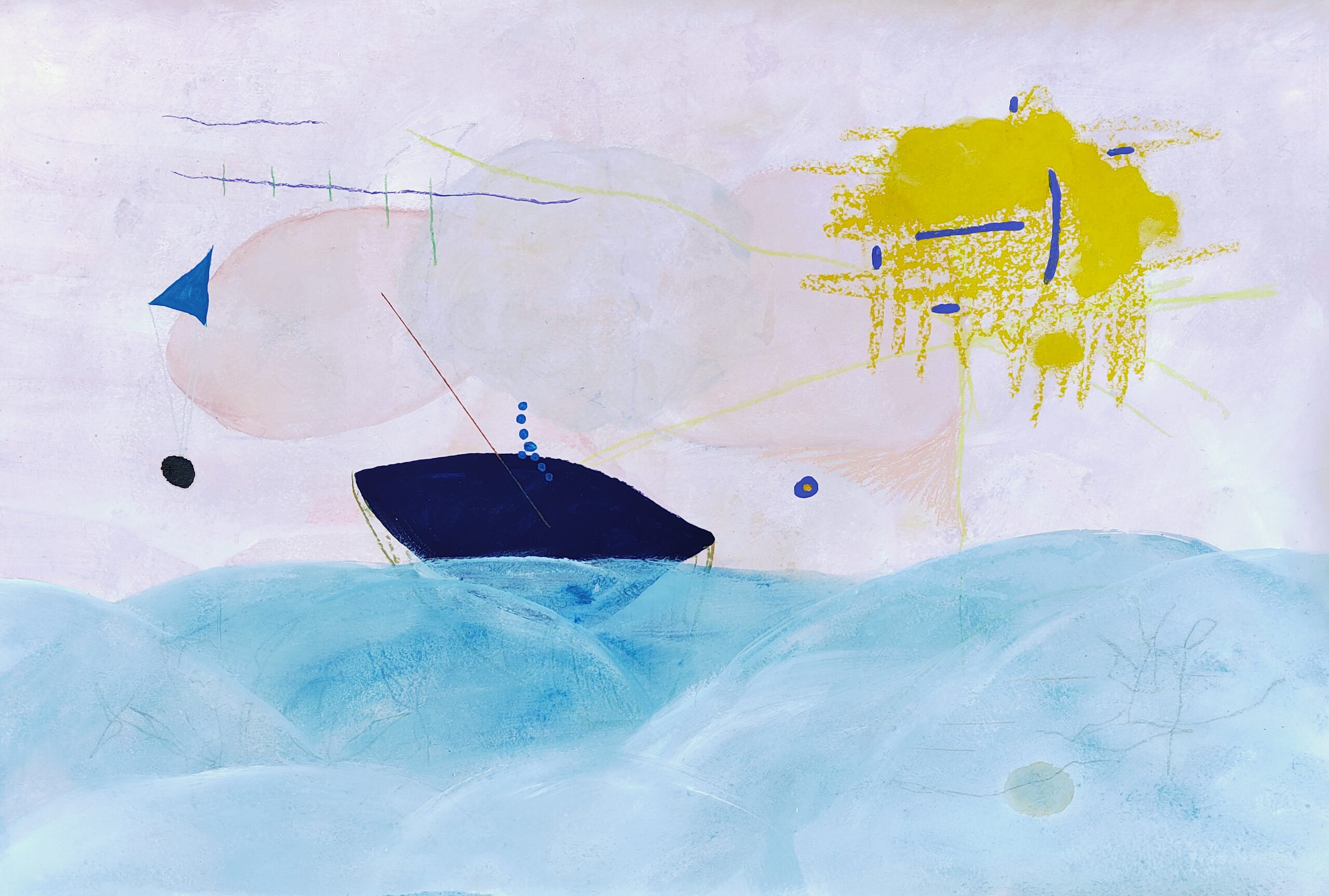 Painting by Fadi Elchamaa, Innominate #16987, 2025.