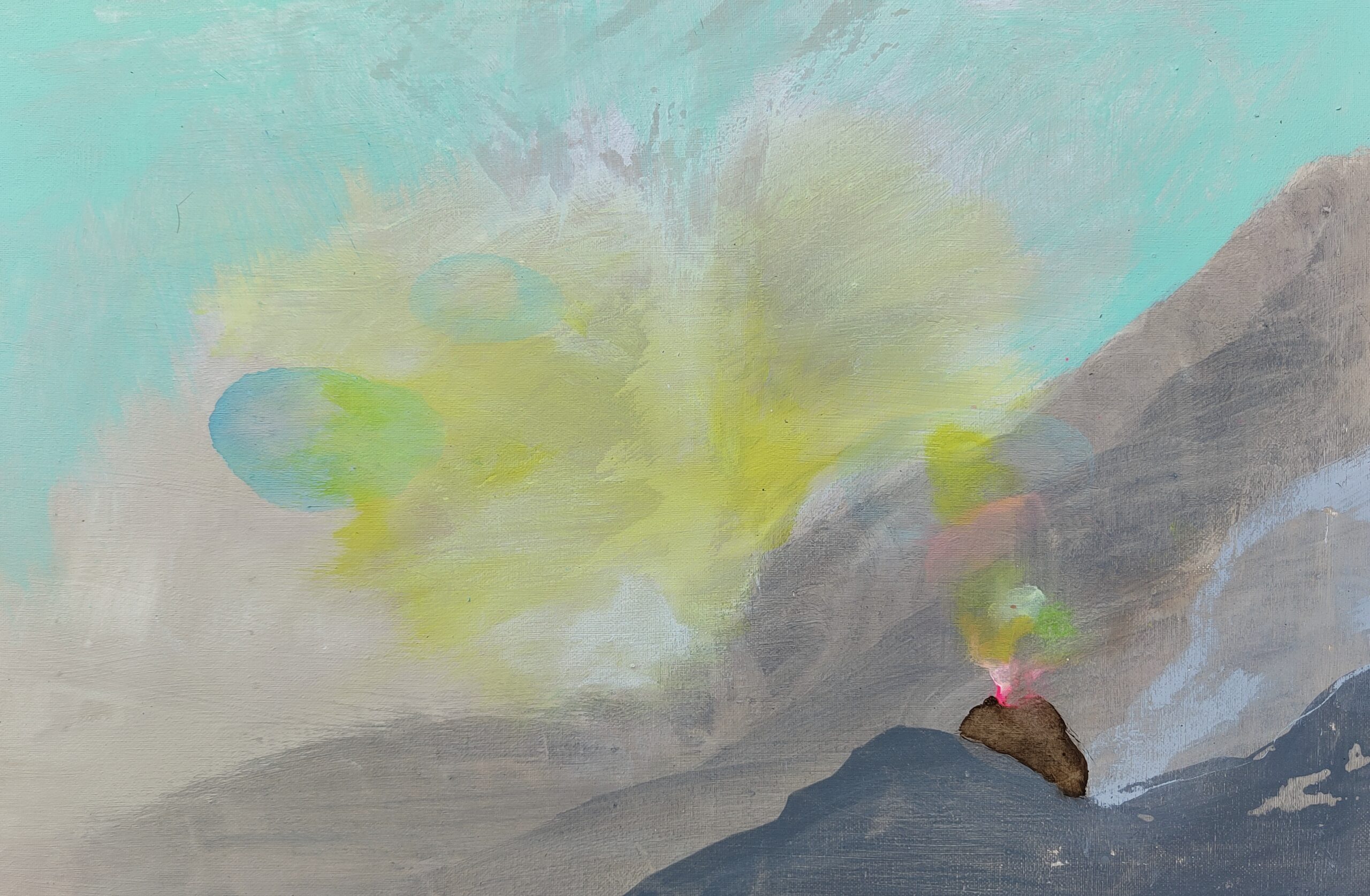 Painting by Fadi Elchamaa, Innominate #22027/a, 2026.