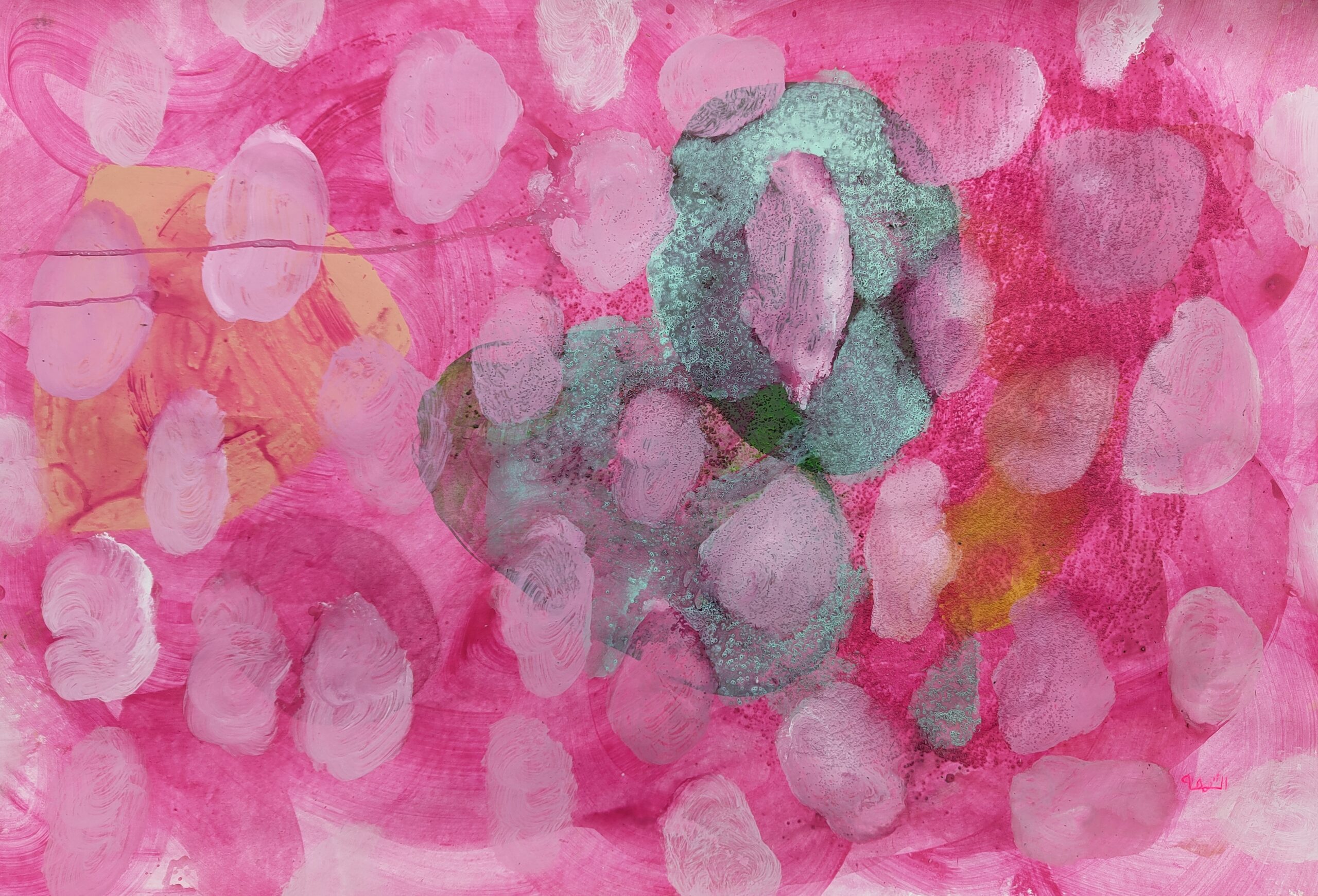 Painting by Fadi Elchamaa, Innominate #21019, 2026.