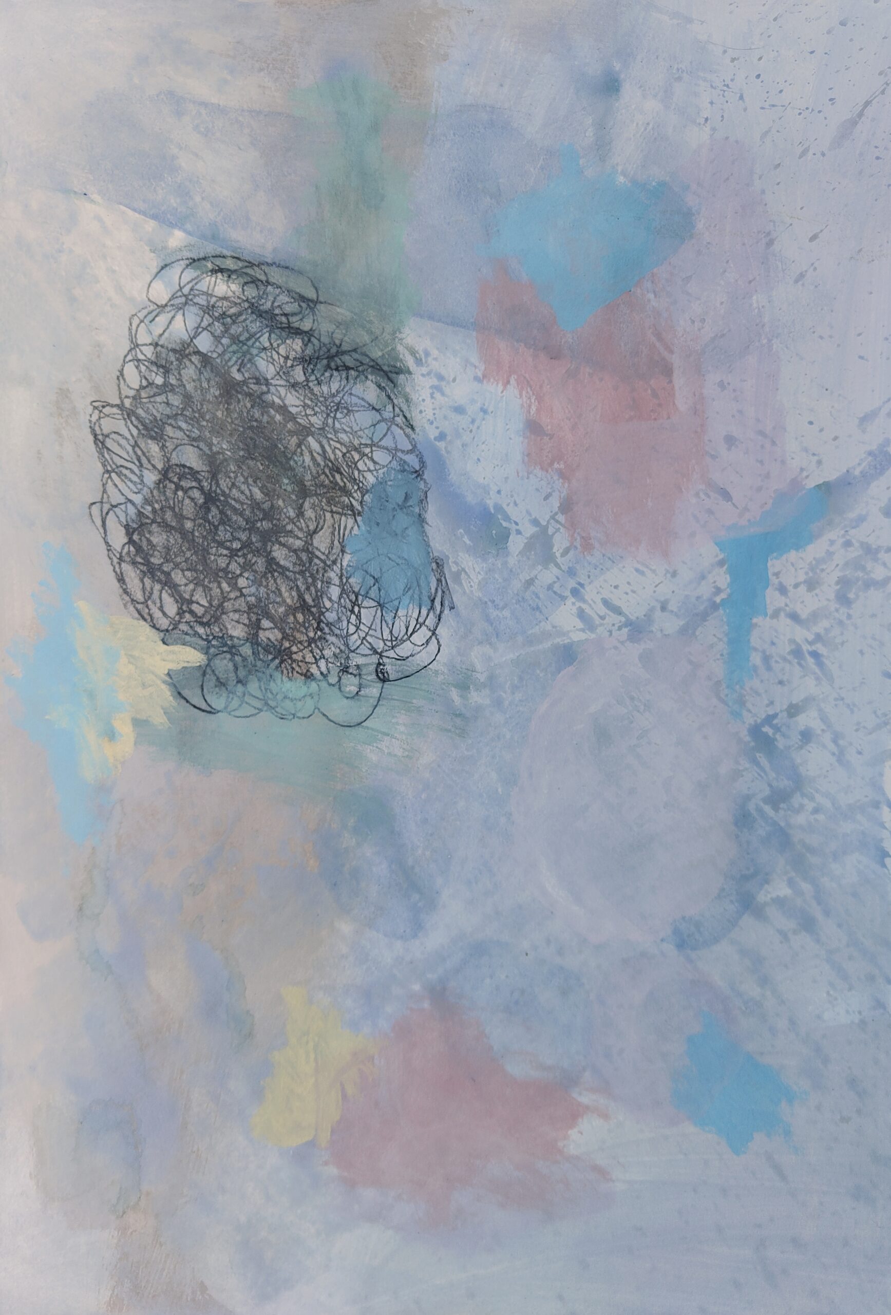 Painting by Fadi Elchamaa, Innominate #22027/f, 2026.